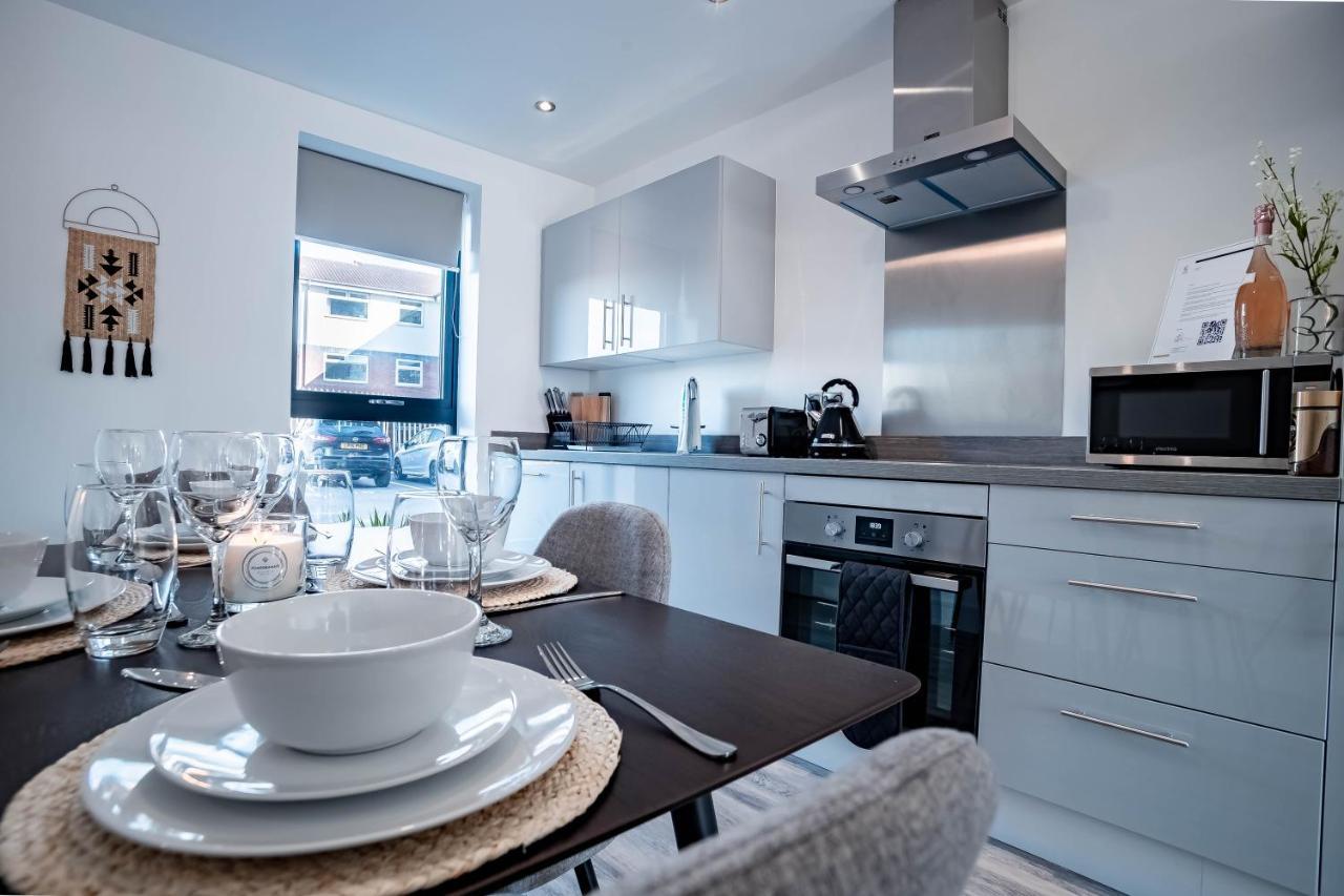 Luxe Interchange Apartment Near Old Trafford - Media City - The Quays Mánchester Exterior foto