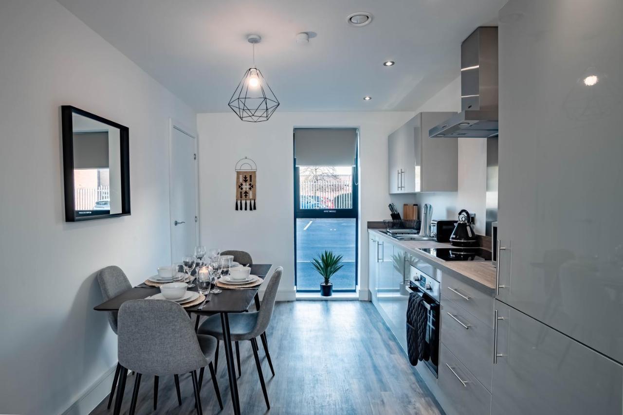 Luxe Interchange Apartment Near Old Trafford - Media City - The Quays Mánchester Exterior foto